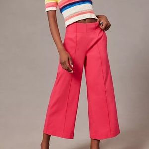 ANTHROPOLOGIE MAEVE PINTUCK CROPPED WIDE-LEG PANTS 6